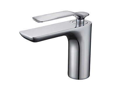 Salle de bains chrome robinet en laiton OEM à levier unique moderne