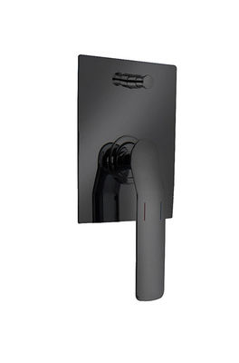 Un seul levier caché dans le mur mélangeur de bain ou de douche avec déviateur robinet en laiton de salle de bain mat noir OEM