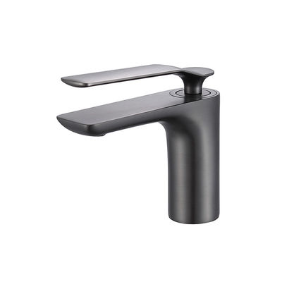 Pistolet de salle de bain à bassin à mélangeur unique en laiton métallique