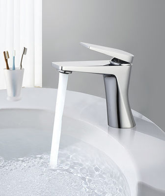 Crane de mélangeur de bassin en laiton chrome pour salle de bain