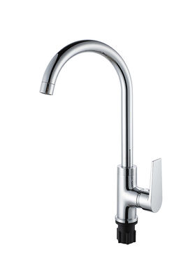 Crème cuivre froid et chaud OEM Cuisine évier mélangeur robinets Single Lever