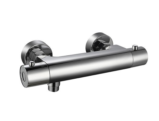 La température thermostaïque réglable de la fontaine de douche mélangeur salle de bain couleur chrome robinet en laiton OEM rond classique