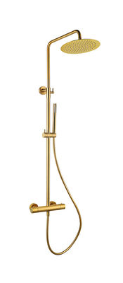 Couleur dorée brossée cuivre baignoire douche mélangeur thermostatique température réglable