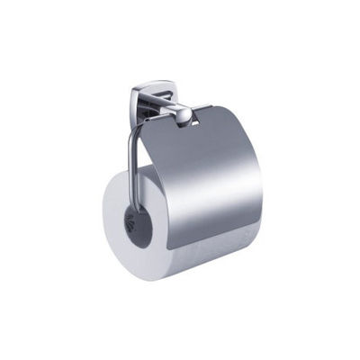 Salle de bains porte-papiers en laiton chromé couleur OEM laiton carré avec conception courbe