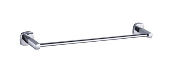 Porte-serviettes en laiton unique accessoires de salle de bain Chrome OEM Base en laiton carré avec courbe