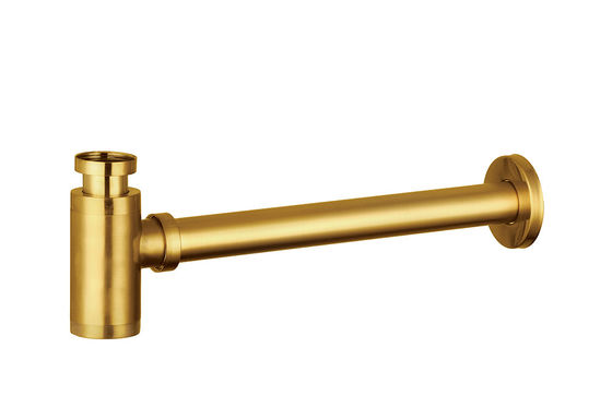Piège à bouteilles en zinc, égoutteur de lavabo, siphon, salle de bain pour lavabo, brossé en or