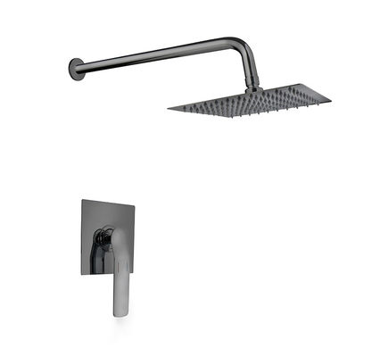 Un seul levier caché dans le mur bain douche mélangeur pistolet métal salle de bain robinet en laiton froid et chaud tête douche pluie OEM
