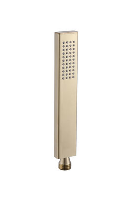Microphone en laiton douche à main douche pour la colonne de douche brossé salle de bain dorée buse en silicone facile à nettoyer carré OEM