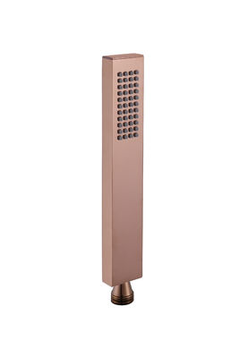Microphone en laiton douche à main douche pour la colonne de douche rose dorée salle de bain buse en silicone facile à nettoyer carré OEM