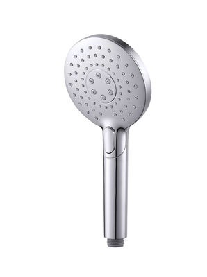 ABS 3 fonction douche à main douche à main pour la colonne de douche chrome salle de bain buse en silicium ronde facile à nettoyer OEM