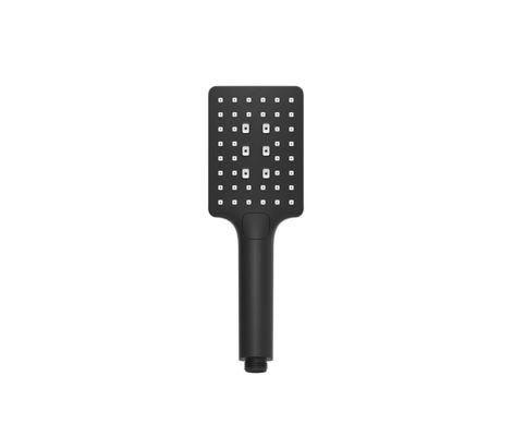 ABS plastique 3 fonction douche à main douche à main pour la colonne de douche mate noir salle de bain silicone buse carré facile à nettoyer OEM