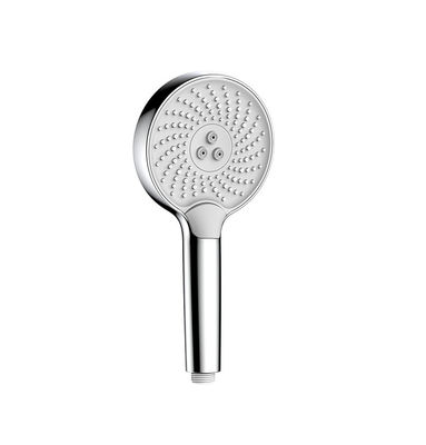 Colonne chrome douches à main blanches buse en silicium liquide ronde facile à nettoyer OEM