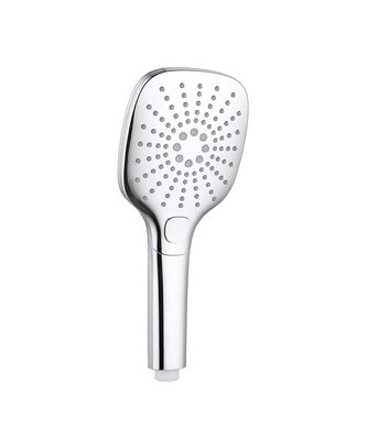 Faucet de douche à main à colonne chromée en plastique ABS 3 fonctions rondes facile à nettoyer OEM