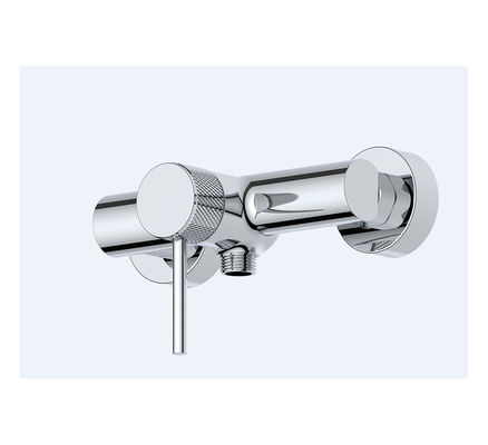 Faucets de douche à levier unique, rouleaux, poignée en cuivre chrome, eau chaude et froide