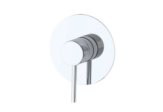 Un seul levier dans le mur caché mélangeur de douche salle de bain anneau boucle poignée salle de bain chrome robinet en laiton OEM