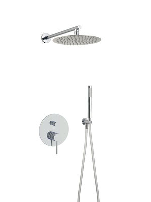 Crème classique rond OEM Mélangeur de douche de pluie robinet caché dans le mur