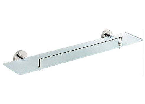 Moderne simple rond Odm porte étagère en verre Oem Sus304 Surface de chrome monté sur le mur
