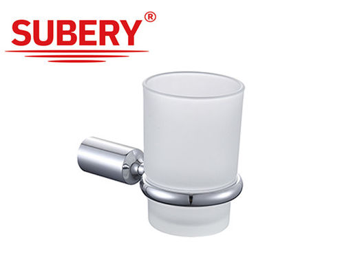 Porte-bouteille unique SUS304 Accessoires de salle de bains en verre OEM ODM classique rond