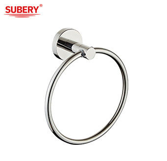 Moderne simple classique porte-serviettes de salle de bain Sus304 Oem Monté au mur chrome poli