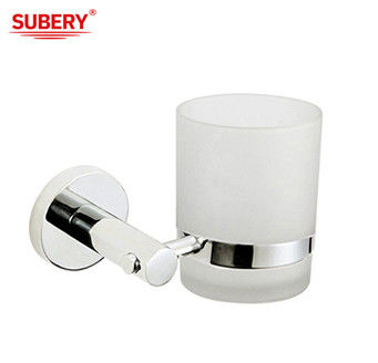 Porte-bouteille unique SUS304 Accessoires de salle de bains en verre OEM ODM classique rond