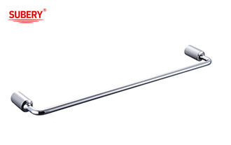 Porte-serviettes en zinc accessoires de salle de bains chrome OEM base en zinc ronde