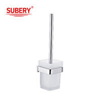 Porteur de pinceau de toilette en laiton salle de bains en verre couleur chrome de haute qualité OEM nobel pièce de montage en laiton base en laiton