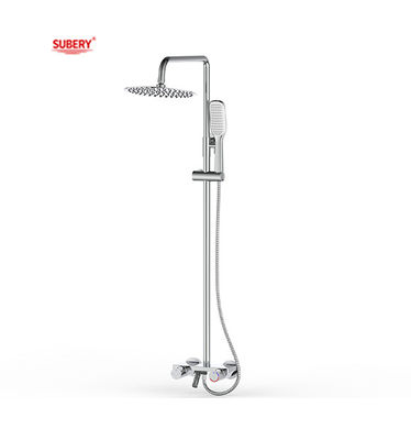 Matte noir cuivre robinets de douche de salle de bain température thermostatique réglable