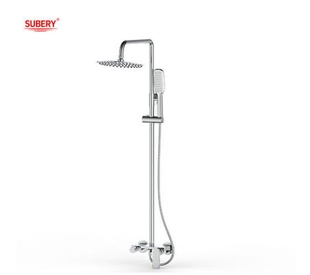 Faucets de douche de bain en laiton à levier unique Mixeur de douche exposé OEM Ronde classique