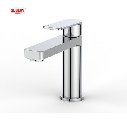 Crème cuivre salle de bain mélangeur robinets eau froide et chaude OEM Single Lever