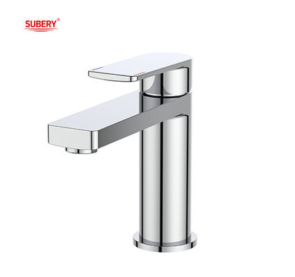 Crème cuivre salle de bain mélangeur robinets eau froide et chaude OEM Single Lever