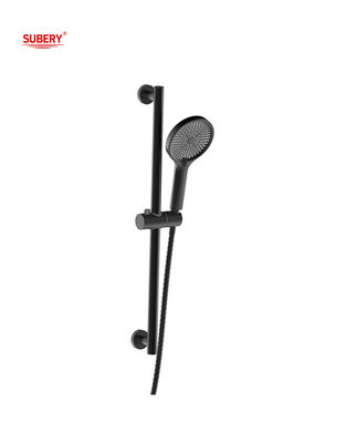 3 Fonction SUS304 Mat noir douche portative barre coulissante ronde classique