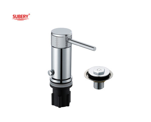 Un seul levier Bidet Ducha Mixer Brass Anulaire Knurl Manche Crème robinets de salle de bain