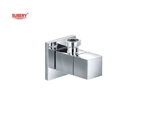 Valve triangulaire chrome G1/2&quot; fil OEM montée sur le mur