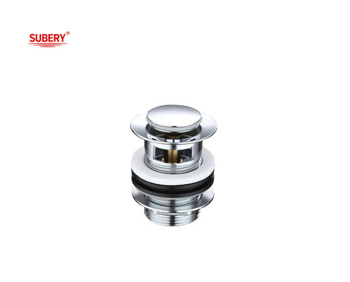 Éclaboussure de vidange de petit évier de salle de bain avec bouchon de débordement Chrome OEM