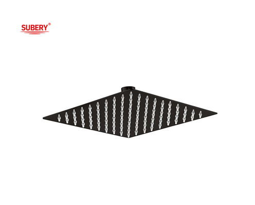 SUS304 Pluie en acier inoxydable Carré Matte Colonne de salle de bain noire 8 &quot; 10 &quot; 12 &quot; OEM