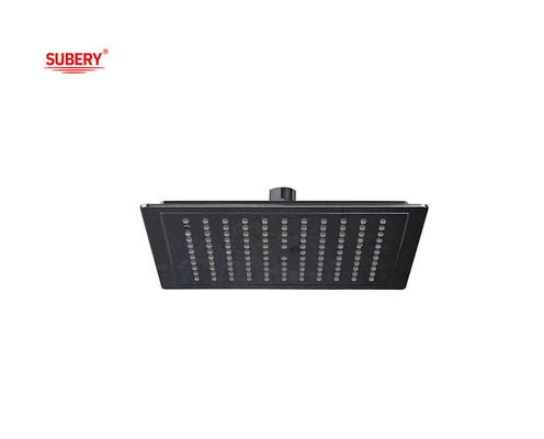Grande taille douche de pluie carrée Matte Colonne de salle de bain noire OEM plastique ABS