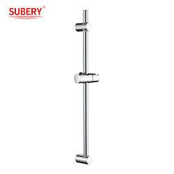 Pièces détachées de douche à rouleaux chrome à barres de douche à coulisse pour appareils de douche portatifs