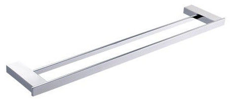Accessoires de salle de bains de haute qualité Solid Double Poles Toilettes Rails Double Barres