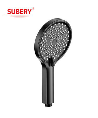 ABS en plastique 3 fonctions douche à main colonne de douche noire salle de bains nouvelle buse en silicium liquide ronde propre facile OEM