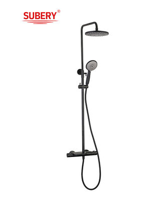 Pexmax Luxury Thermostatic Chromé Ensemble de douche de salle de bain