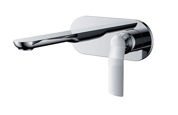 Faucon de mélangeur de bassin OEM à levier unique caché dans le mur de mélangeur de bassin de salle de bain en laiton chrome