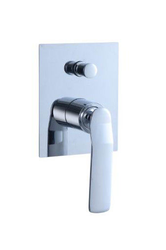 Un seul levier caché dans le mur bain ou douche mélangeur avec le détournement salle de bain chrome robinet en laiton OEM