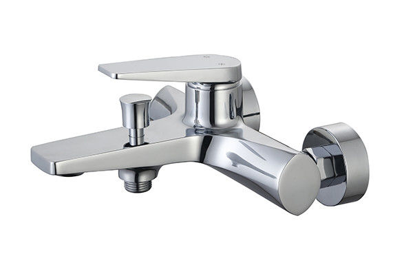 Un seul levier bain ou douche mélangeur salle de bain chrome cuivre robinet d'eau froide et chaude conçu OEM moderne
