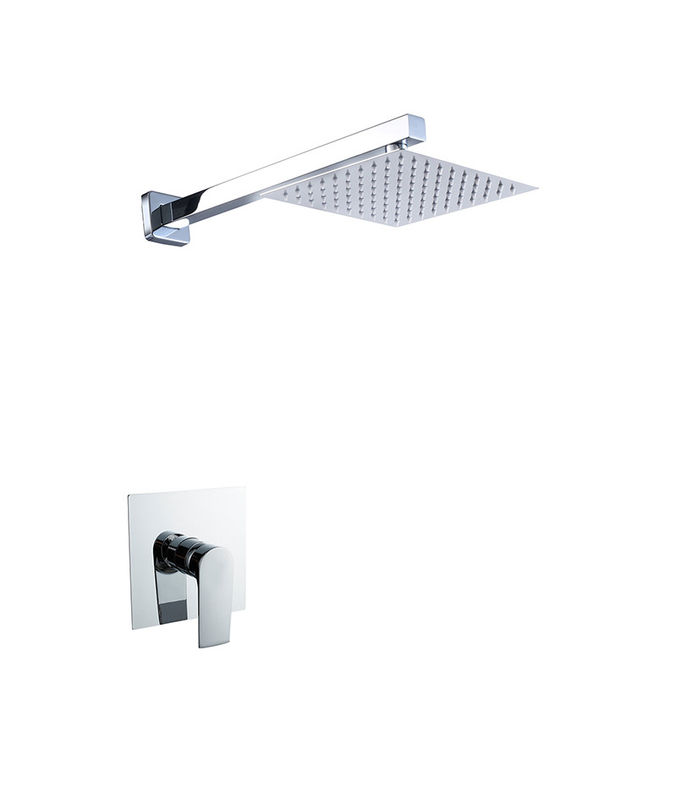 Un seul levier caché dans le mur de la salle de bain ou de la douche mélangeur Chome salle de bain de cuivre robinet froid et chaud de la douche OEM