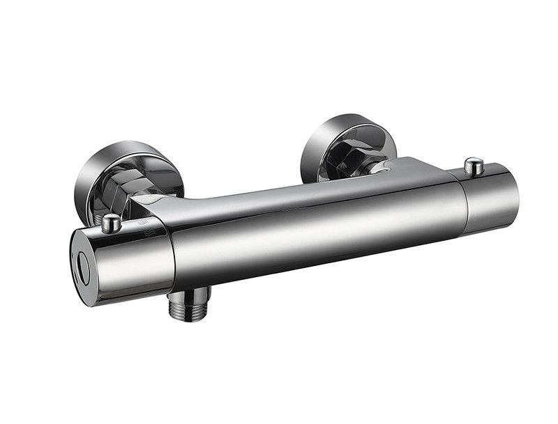 La température thermostaïque réglable de la fontaine de douche mélangeur salle de bain couleur chrome robinet en laiton OEM rond classique