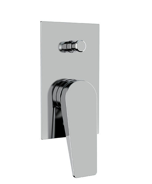 Un seul levier caché intégré dans la salle de bain ou le mélangeur de douche en mur avec le détournement salle de bain chrome cuivre robinet de douche OEM