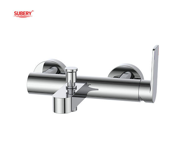 OEM Single levier baignoire bain douche robinet mélangeur salle de bain chrome ODM design rond classique