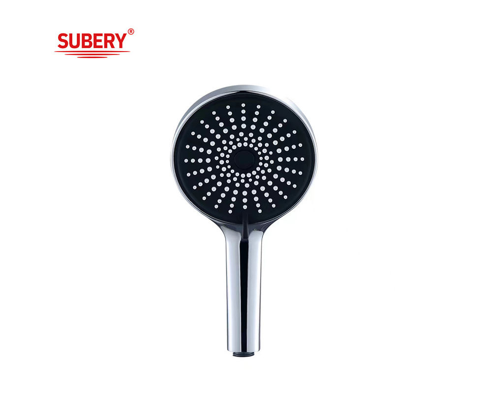 ABS 3 fonction douche à main douche à main pour la colonne de douche chrome salle de bain ronde facile à nettoyer OEM
