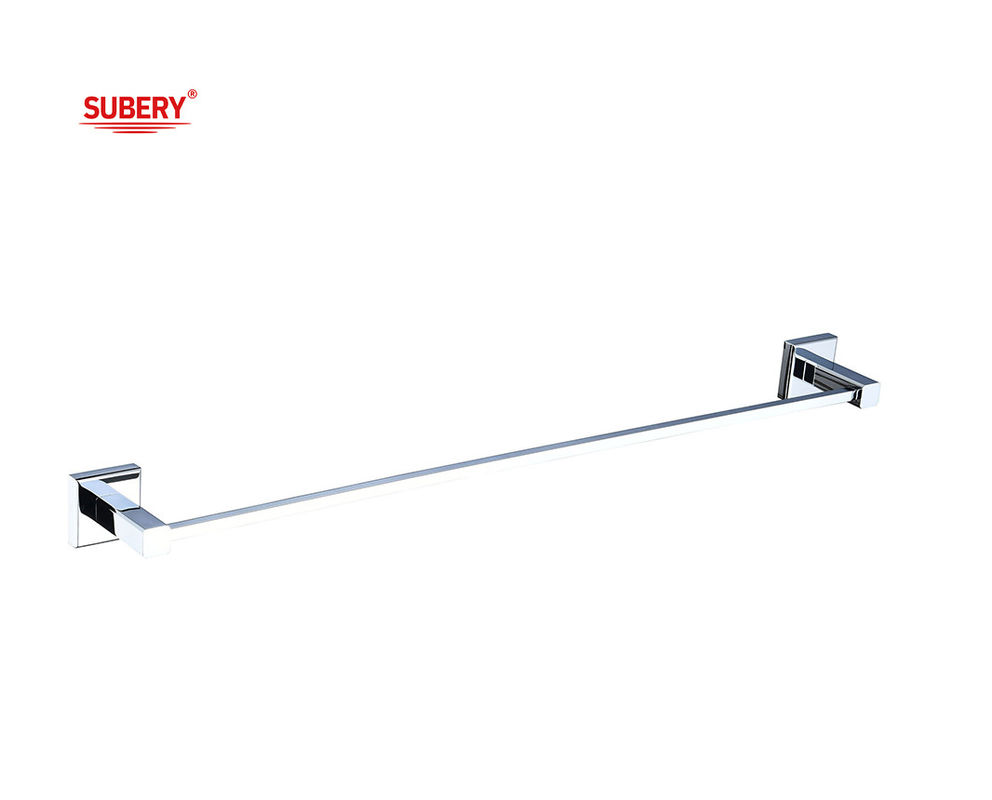 Porte-serviette unique en laiton salle de bains couleur chrome haute qualité OEM base en laiton facile à installer forme carrée