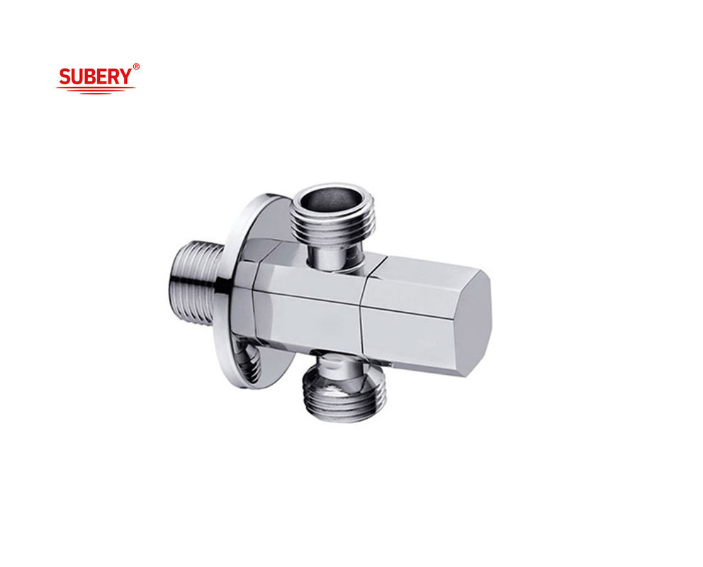 G1/2&quot; Triangle de fil en laiton T Valve corps en laiton poignée en laiton OEM Pour toilette